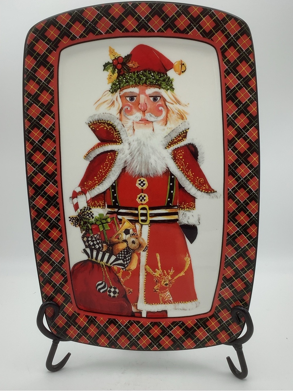 MacKenzie-Childs Santa Nutcracker Cookie/Serving Plate - Picture 2 of 10